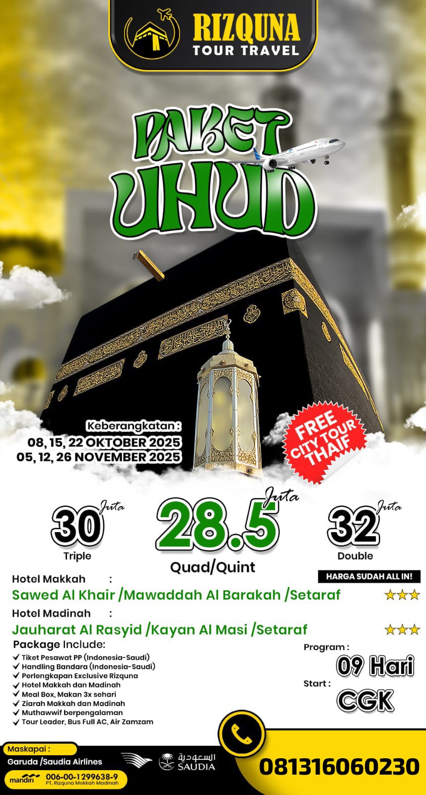 PAKET UMRAH UHUD 2025